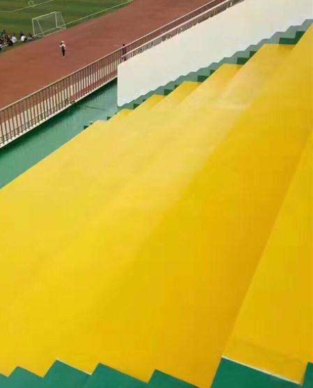 湄潭球场台阶翻新修补改造